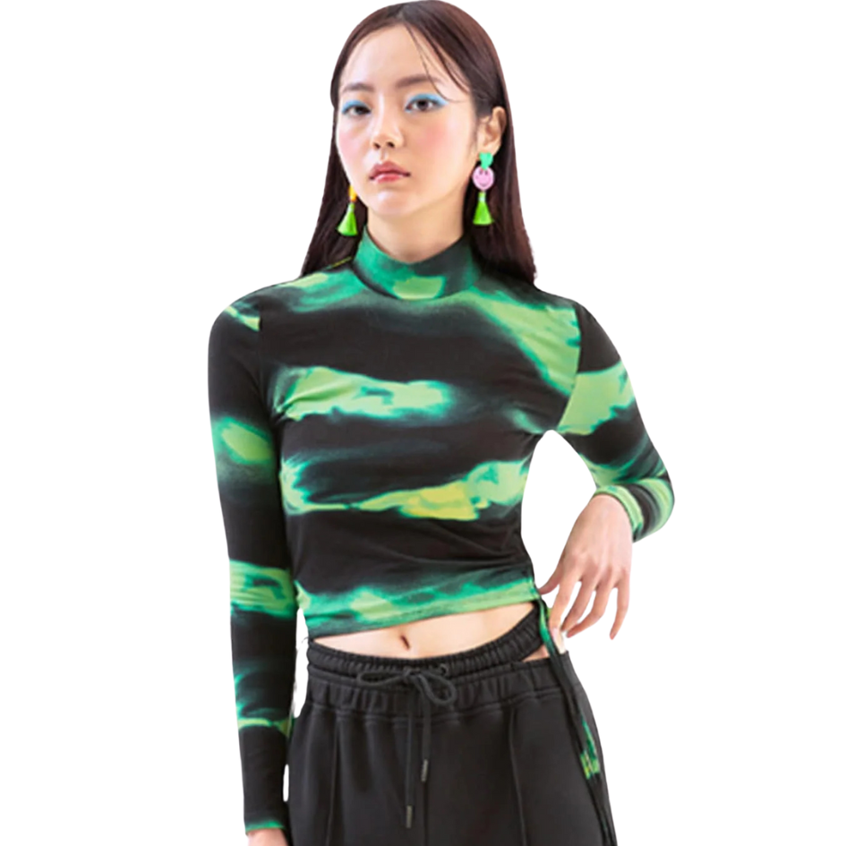 K-FASHION - Abstract Print Longsleeve